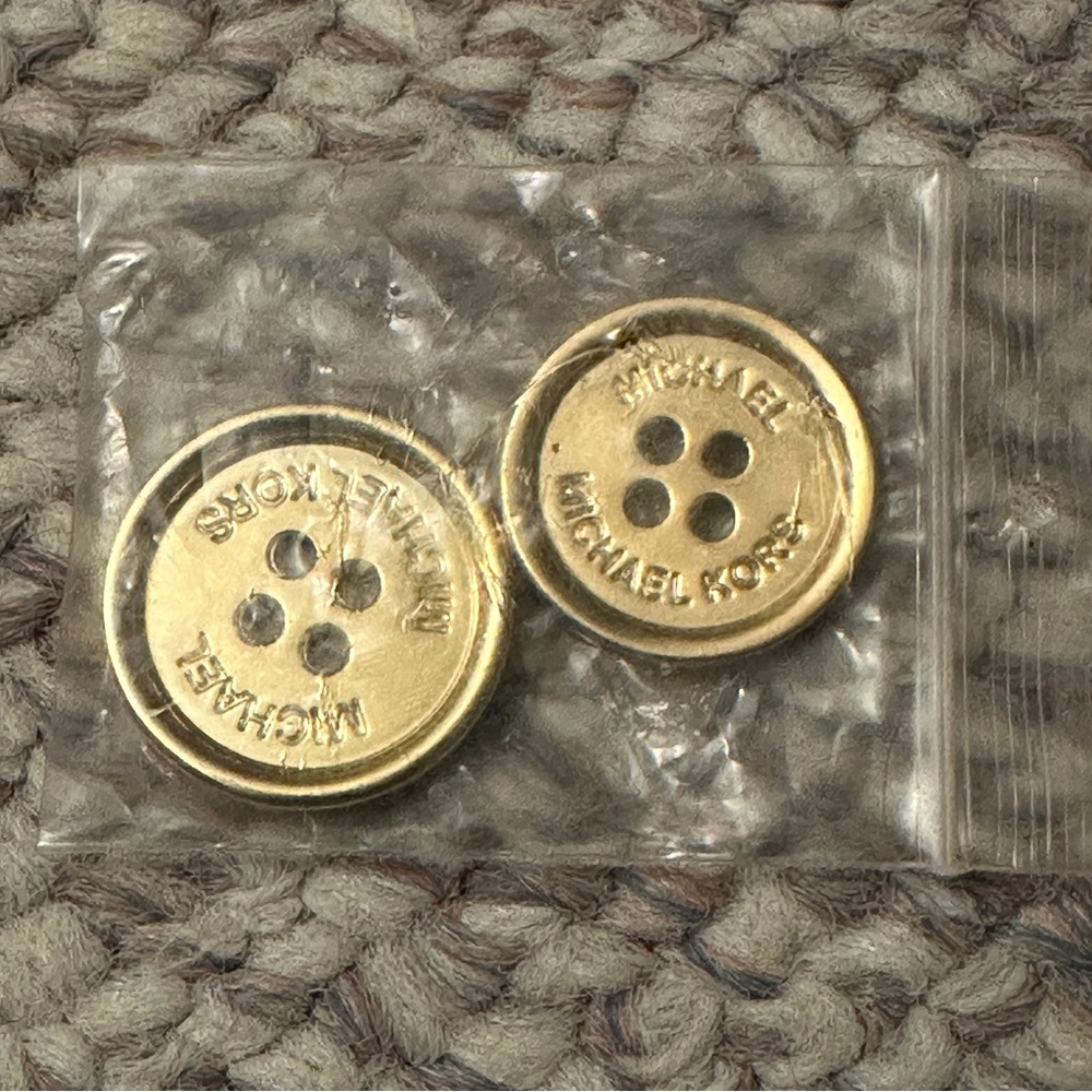 Michael Kors Gold Button Set